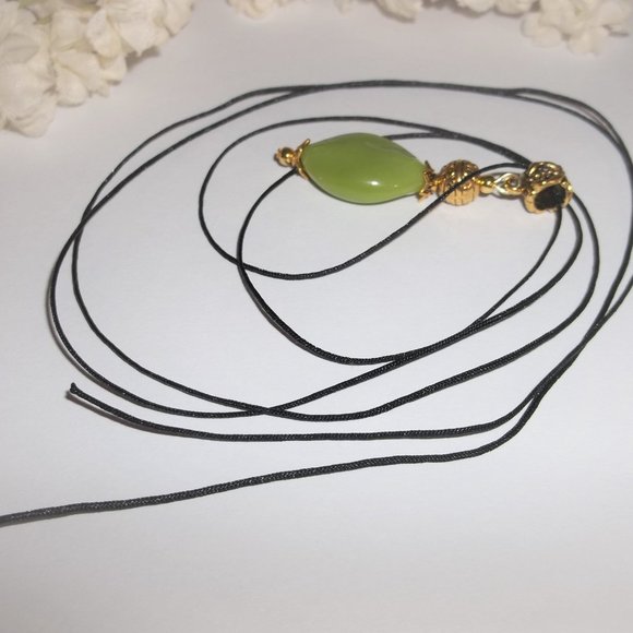 Green and Gold Necklace Jewelry Gift Idea NWT 6222 - Picture 4 of 8